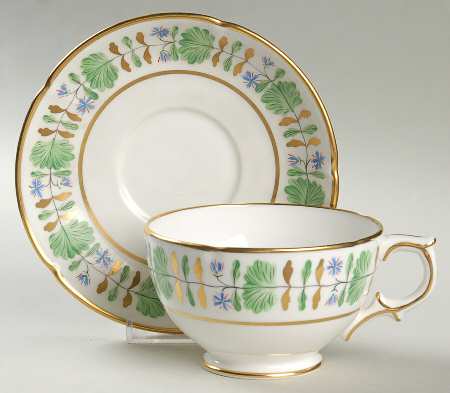 Palmetto Oversized Cup & Saucer Set