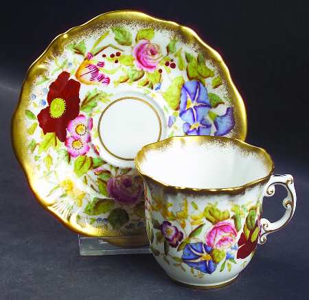 Queen Ann Flat Cup & Saucer Set
