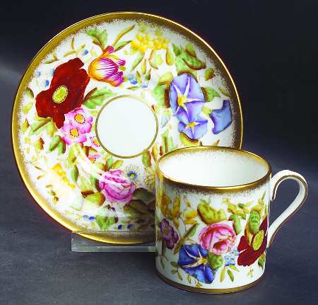 Queen Ann Flat Demitasse Cup & Saucer Set