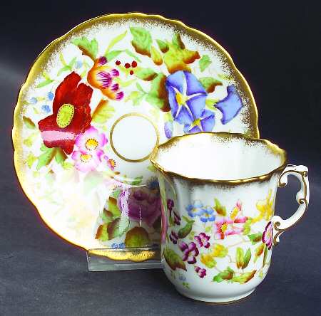 Queen Ann Flat Demitasse Cup & Saucer Set