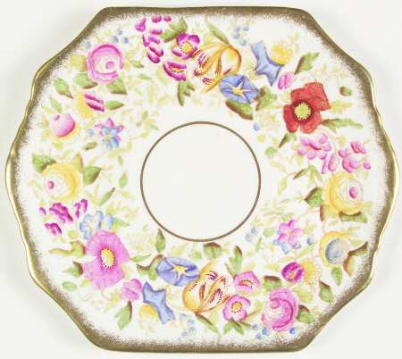 Queen Ann Square Handled Cake Plate