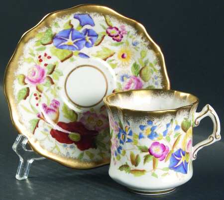 Queen Ann Flat Cup & Saucer Set