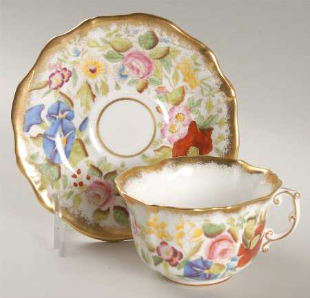 Queen Ann Flat Cup & Saucer Set