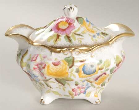 Queen Ann Sugar Bowl & Lid