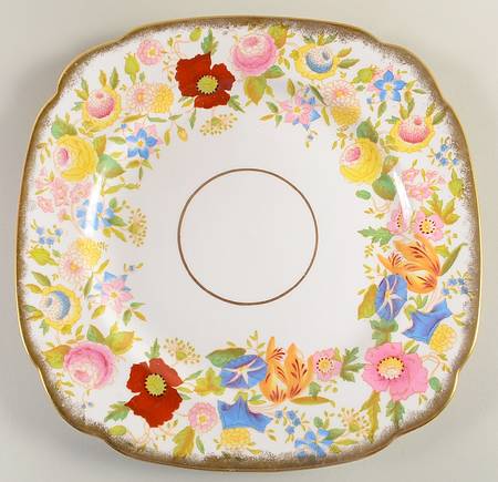 Queen Ann Square Handled Cake Plate