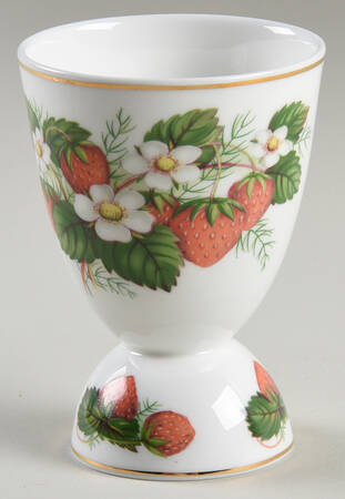 Strawberry Ripe (Small Scallops On Edge) Double Egg Cup