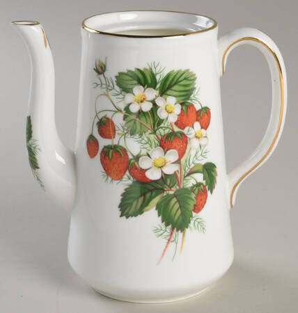Strawberry Ripe (Small Scallops On Edge) Mini Coffee Pot No Lid