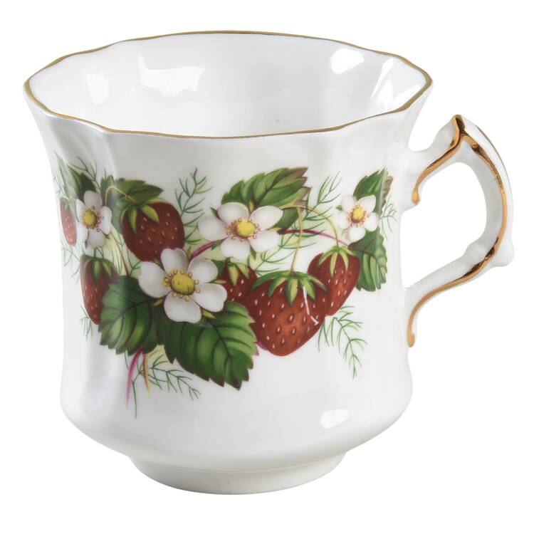 Strawberry Ripe (Small Scallops On Edge) Footed Cup by Hammersley