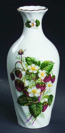 Strawberry Ripe (Small Scallops On Edge) 6" Vase