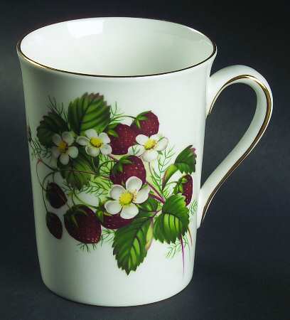 Strawberry Ripe (Small Scallops On Edge) Mug by Hammersley