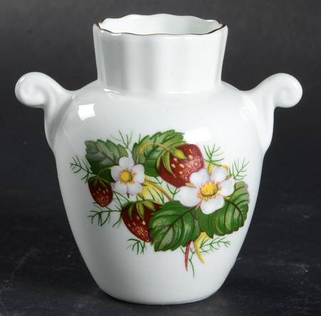 Strawberry Ripe (Small Scallops On Edge) 3" Vase