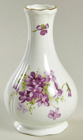 Victorian Violets 6" Bud Vase