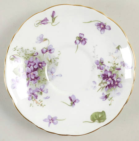 Victorian Violets Saucer for Oversized Cup