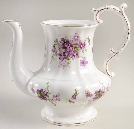 Victorian Violets Coffee Pot No Lid