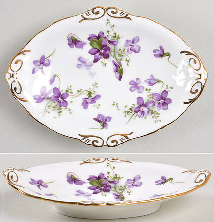 Victorian Violets Soap Dish