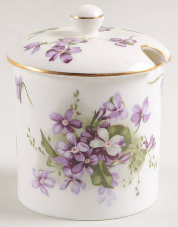 Victorian Violets Jam/Jelly & Lid