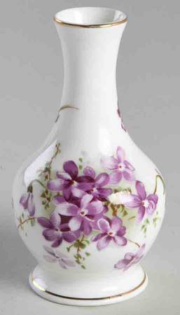 Victorian Violets 4" Bud Vase