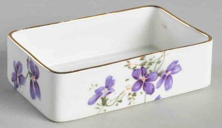 Victorian Violets Trinket Box No Lid