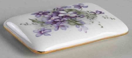 Victorian Violets Lid for Trinket Box