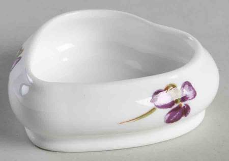 Victorian Violets Small Heart Shape Box-No Lid
