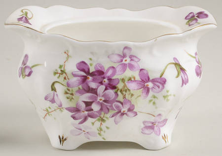 Victorian Violets Sugar Bowl No Lid