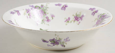 Victorian Violets 9" Round Vegetable Bowl