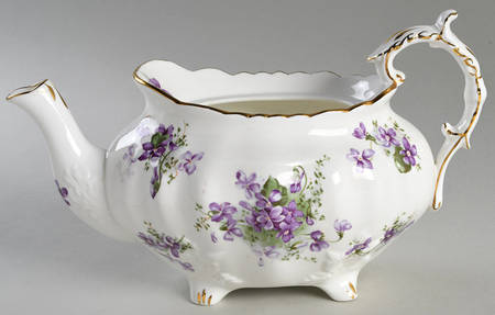 Victorian Violets Teapot No Lid