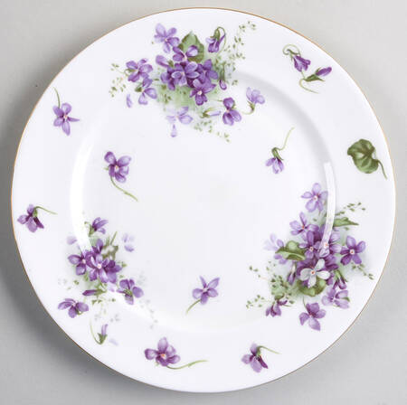 Victorian Violets Salad Plate