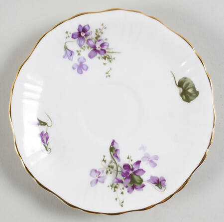 Victorian Violets Saucer for Flat Cup