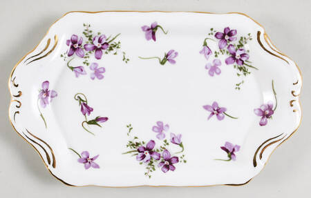 Victorian Violets Tray for Mini Creamer & Open Sugar