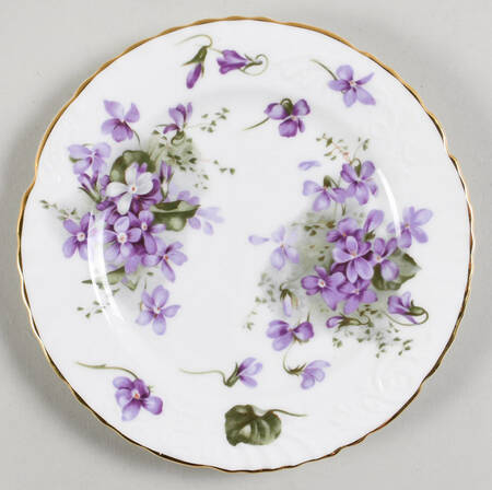 Victorian Violets Bread & Butter Plate