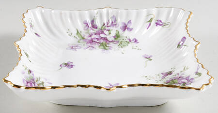 Victorian Violets 7" Square Sweet Meat