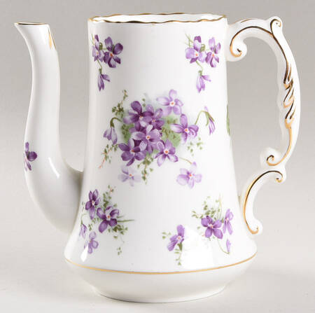 Victorian Violets Small Coffee Pot No Lid