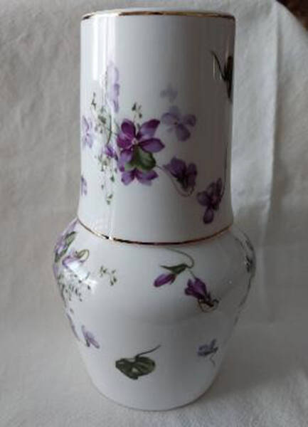 Victorian Violets 2-Piece Nite Set (Carafe and Tumbler)