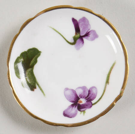 Victorian Violets Miniature Saucer