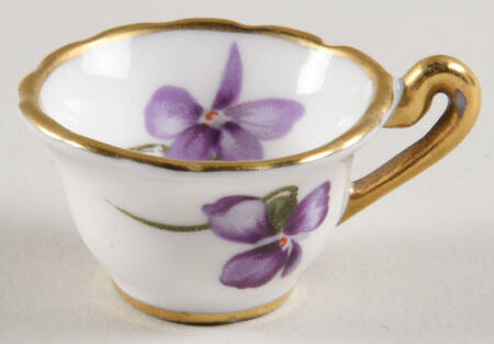 Victorian Violets Miniature Cup