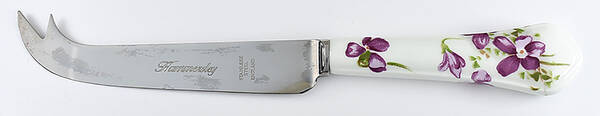 Victorian Violets Cheese Knife with Stainless Blade