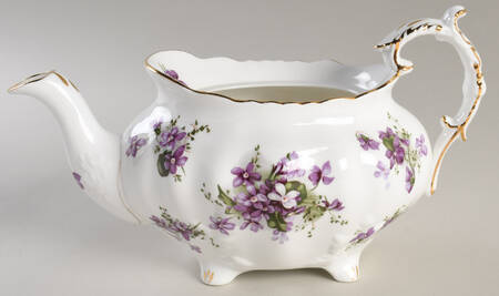 Victorian Violets Teapot No Lid