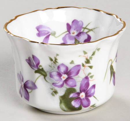 Victorian Violets Individual Open Sugar Bowl