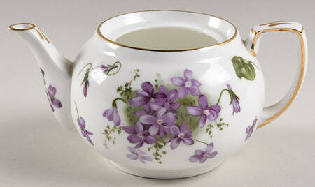 Victorian Violets Mini Stacking Teapot No Lid