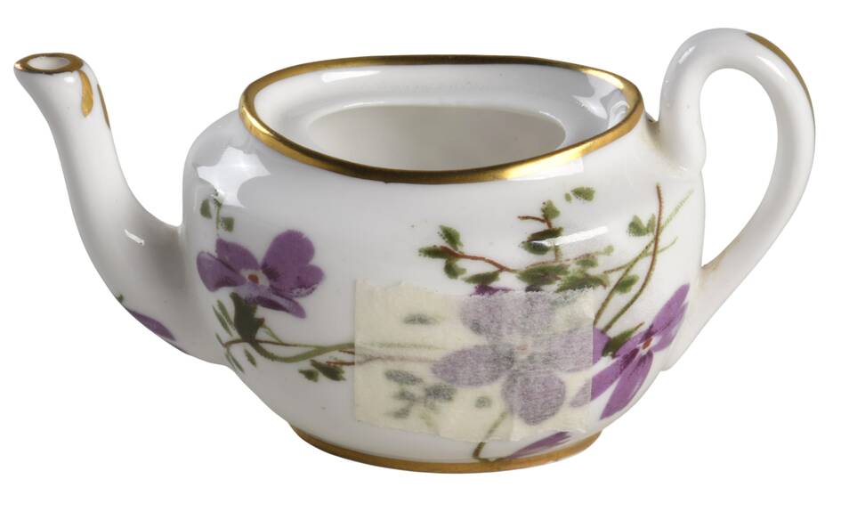 Victorian Violets Miniature Teapot No Lid