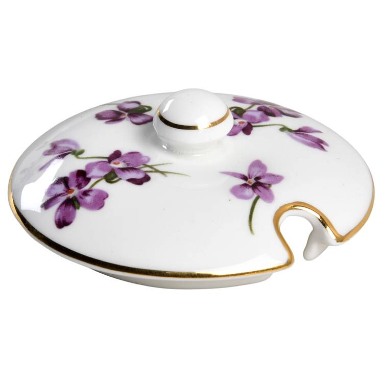 Victorian Violets Lid for Honey Pot