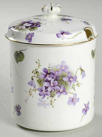 Victorian Violets Sugar Bowl & Lid