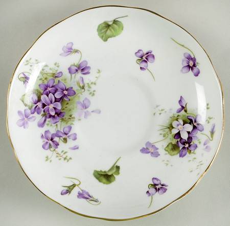 Victorian Violets Saucer for Oversized Cup