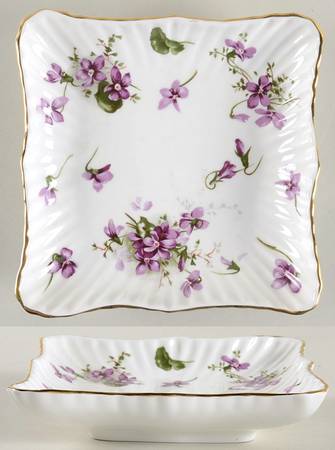 Victorian Violets 5" Square Sweet Meat