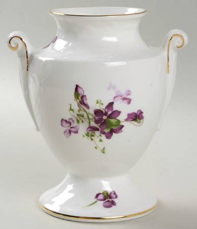 Victorian Violets 5" Gainsborough Vase