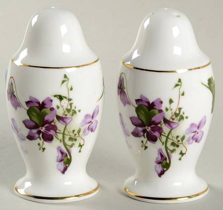 Victorian Violets Salt Shaker