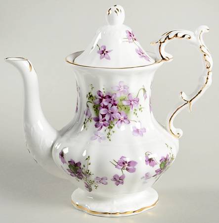 Victorian Violets Small Coffee Pot & Lid