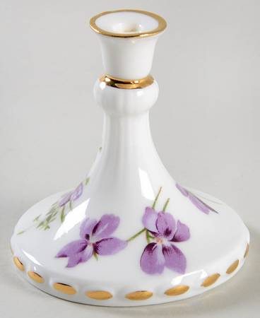 Victorian Violets Mini Candlestick