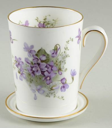Victorian Violets Mug & Coaster Set